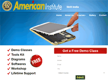 Tablet Screenshot of americaninstitutepunjab.com